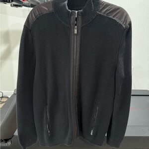 Men's Calvin Klein Black Sweater with Zipper